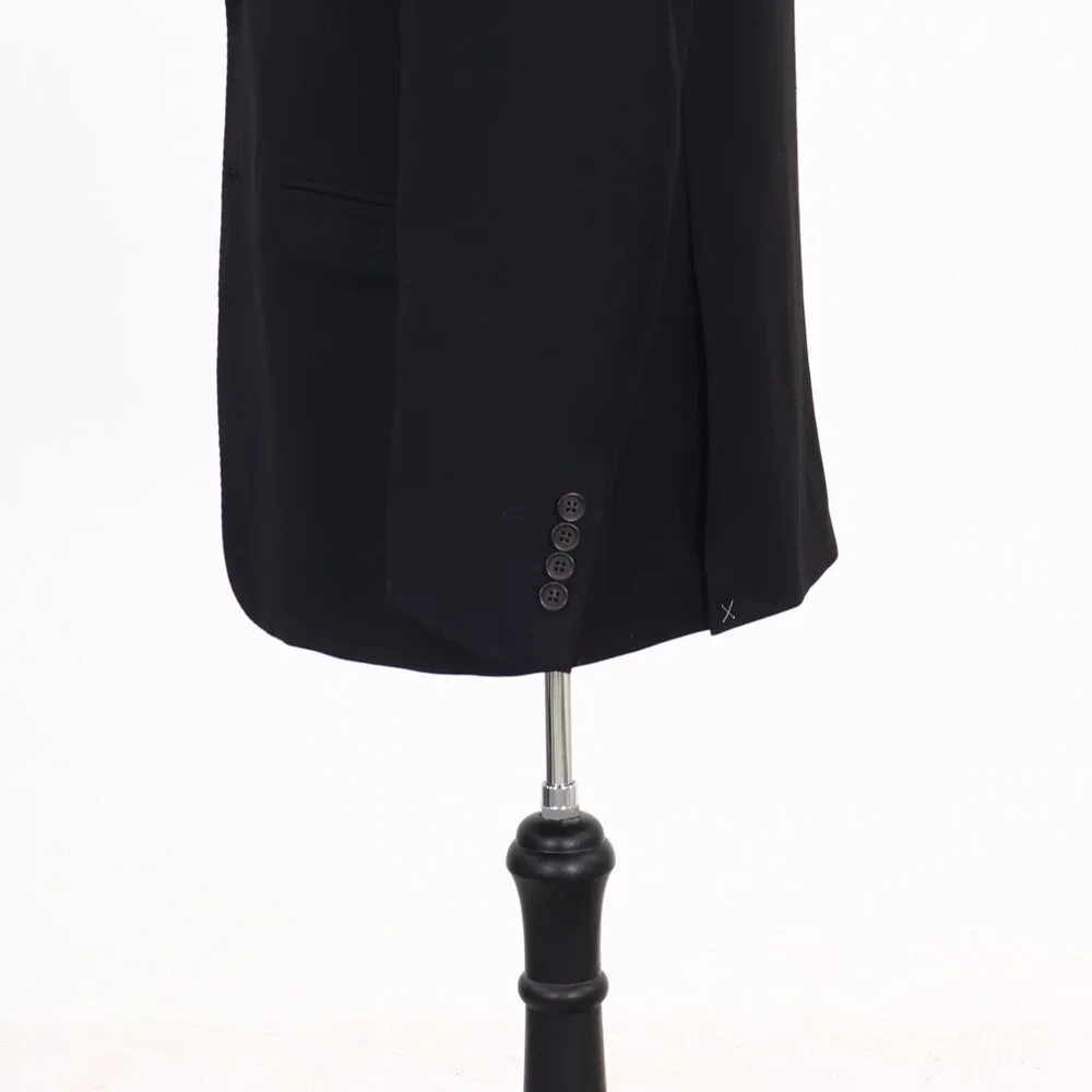 Ralph Lauren 44R Black Solid 2-Button Sport Coat Blazer Jacket G782_8